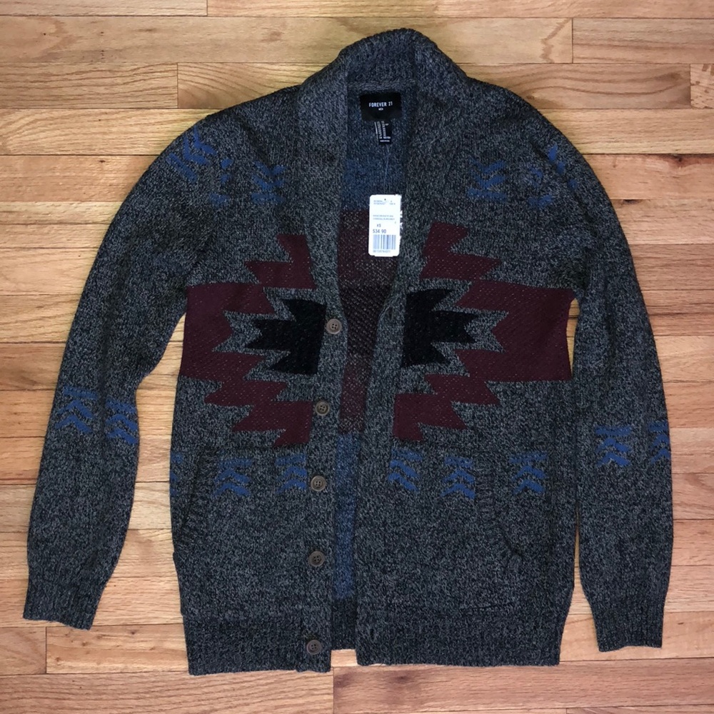 NWT Forever 21 heavyweight buttoned sweater XS